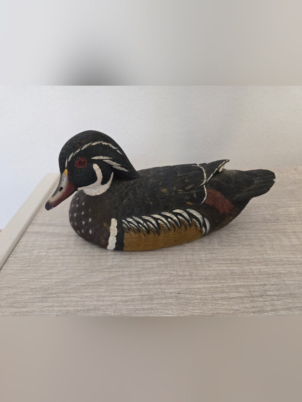 Vintage Jules A Bouillet Mallard Collection Resin Duck Decoy Shaker Prairie Shop